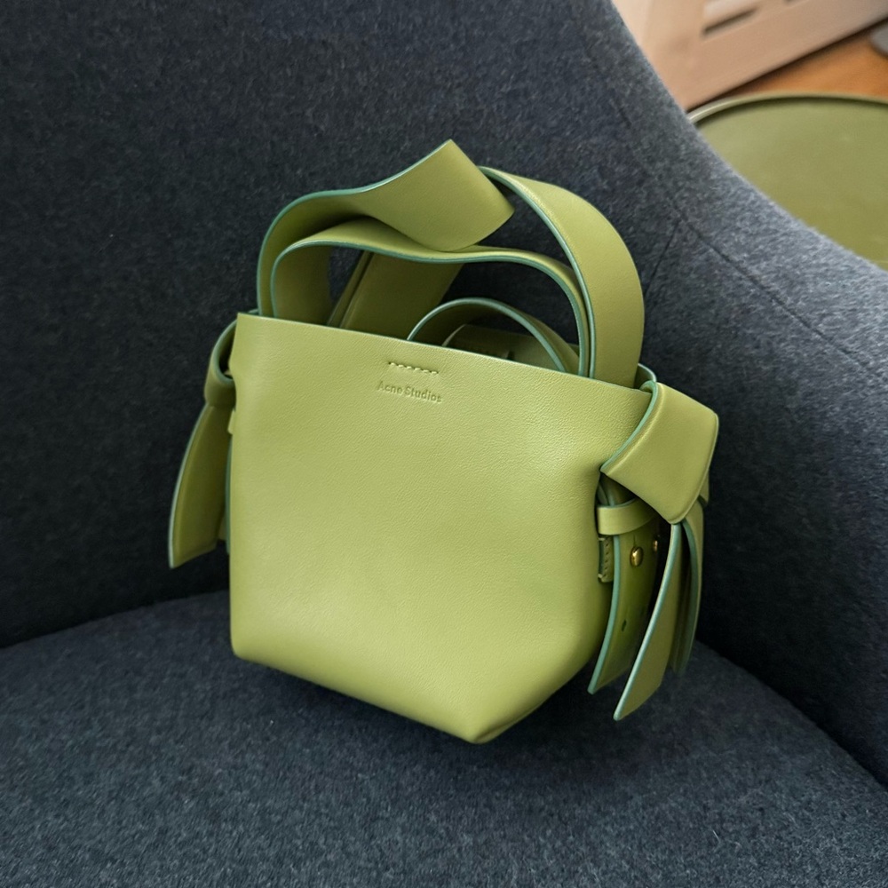 Acne Studios Micro Musubi Green Crossbody Bag